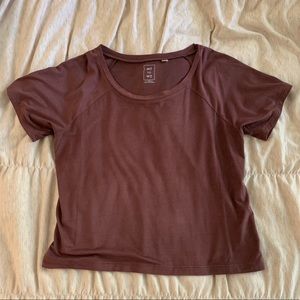 Rust semi- cropped top from Pacsun